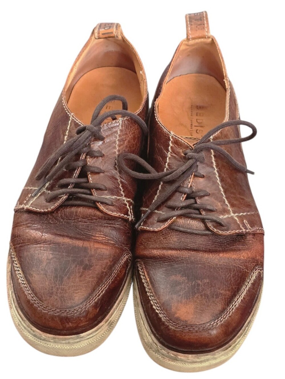 BED STU Workshop Men's Leather Sneaker Vegetable Tanned Size 11 Shoe